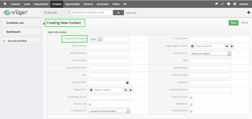 CT Labels Update – CRMTiger Knowledge Base