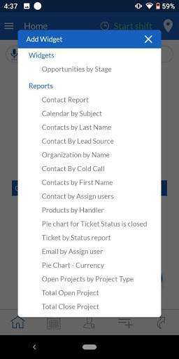 Add Widgets to Home Screen – CRMTiger Knowledge Base