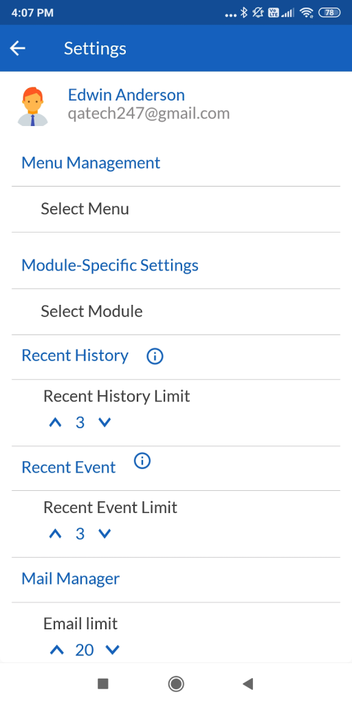 Mobile Apps Settings – CRMTiger Knowledge Base