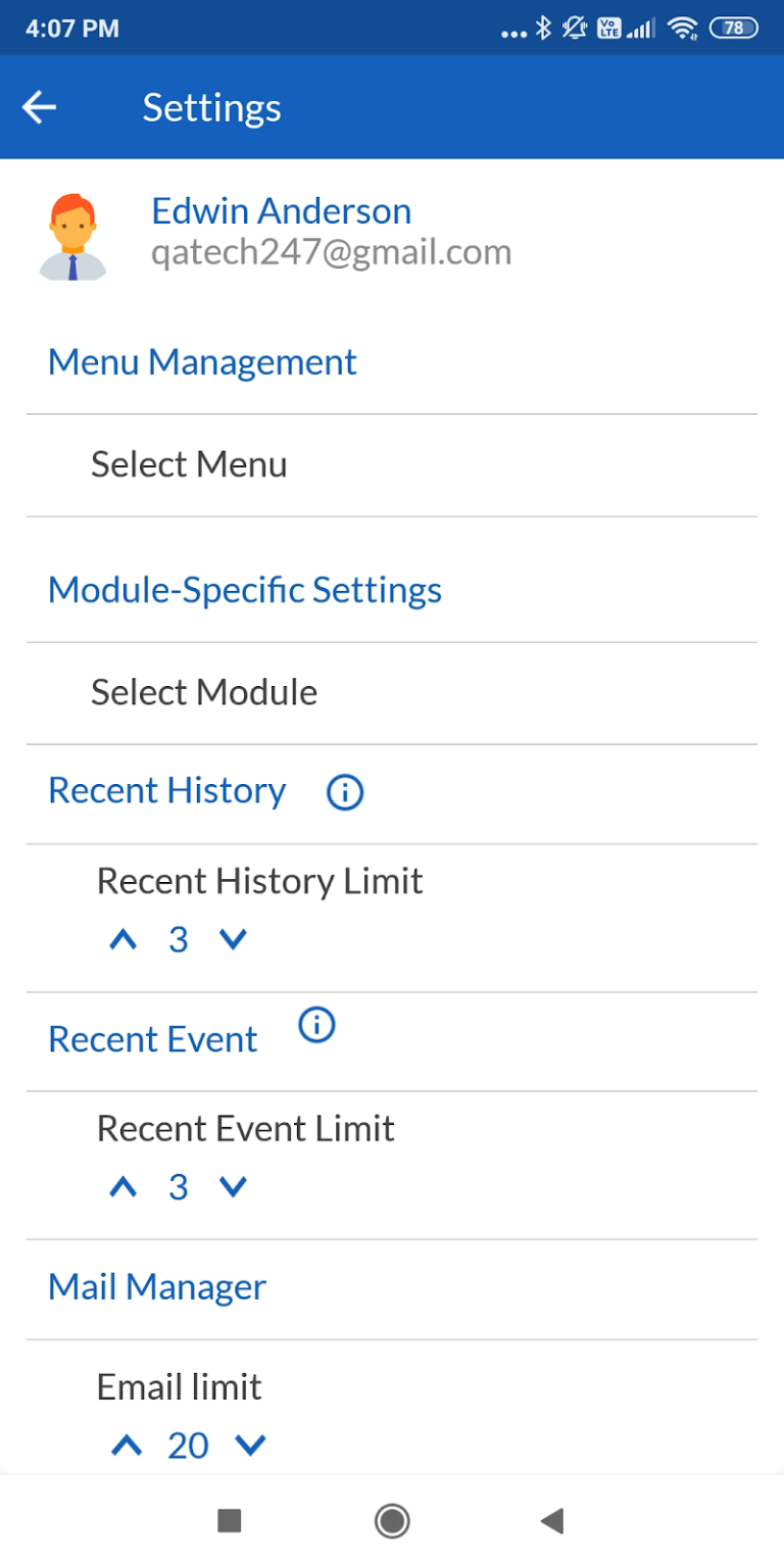 Mobile Apps Settings – CRMTiger Knowledge Base
