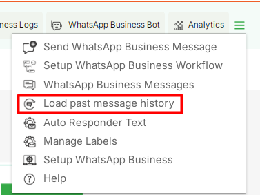 Load Past Message History