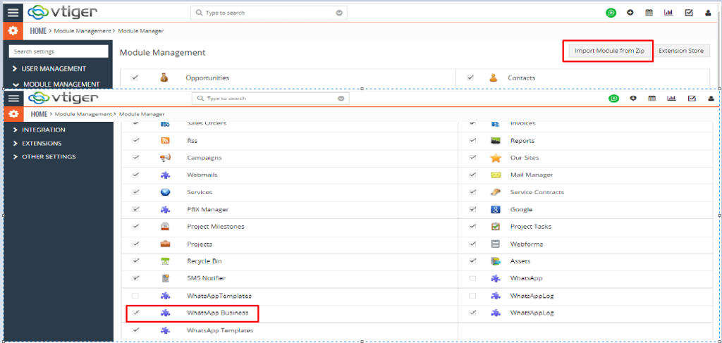 How to Install and Configure vTiger Extension for WhatsApp Business API ...