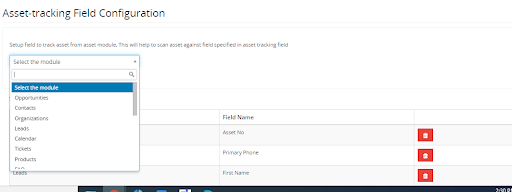 Asset-tracking-Field-Configuration