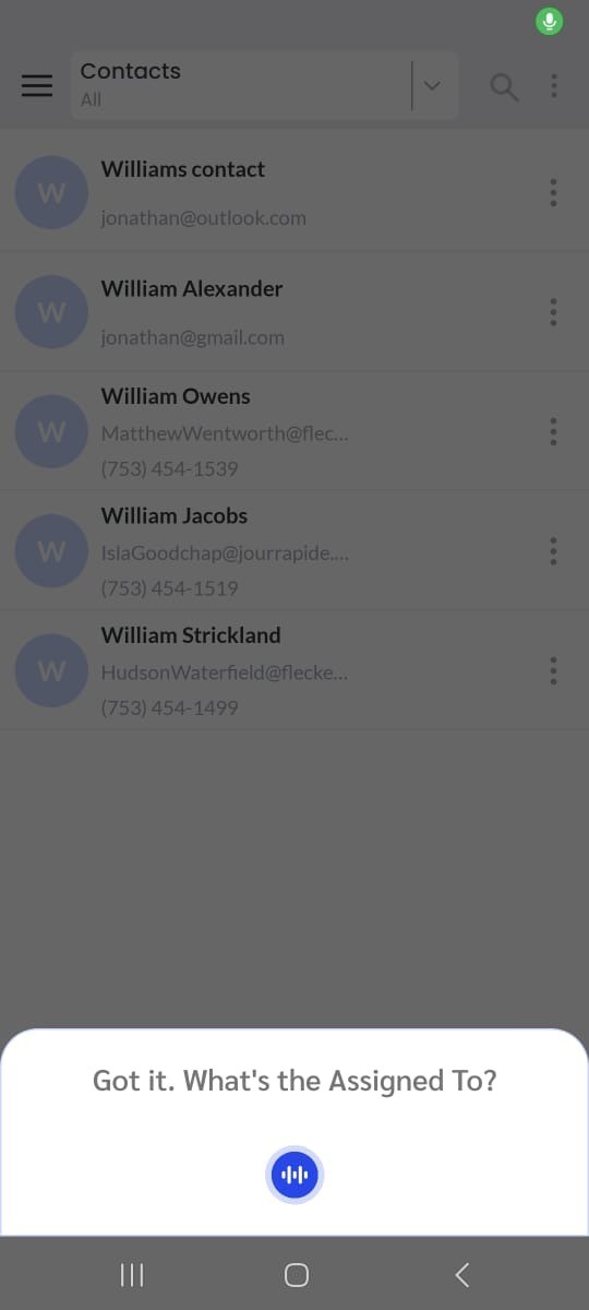 AI asks for Assigned To
