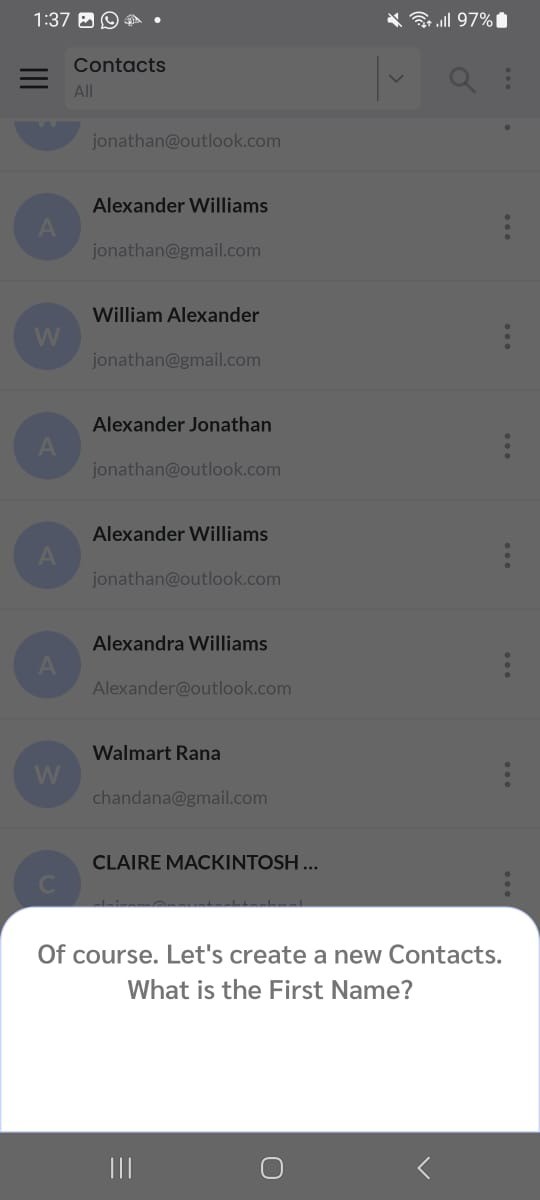 AI asks first name