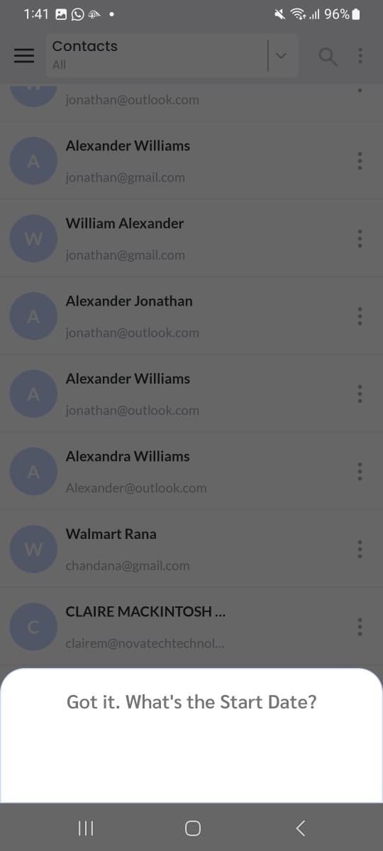 AI asks start date