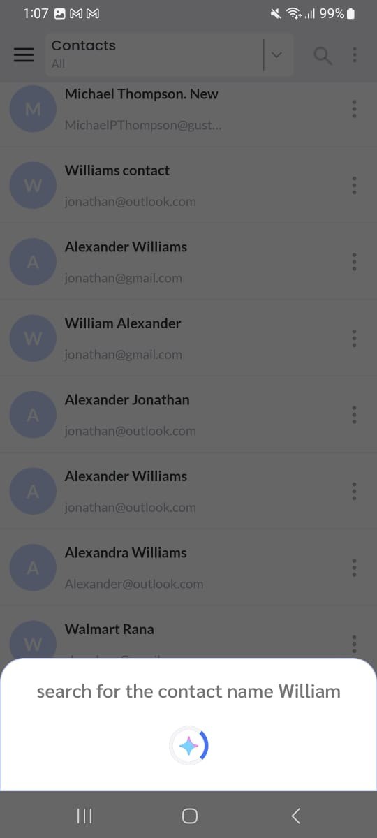 AI search inside module
