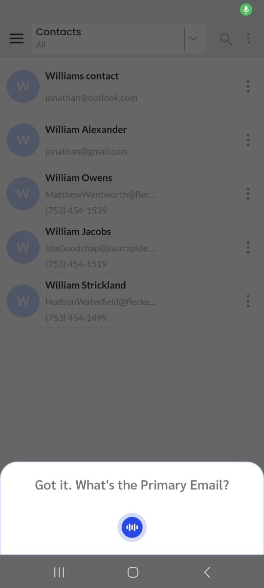 AI asks for primary email