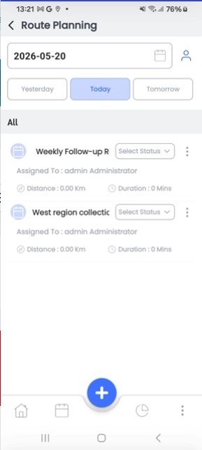 Manage route planner