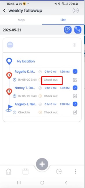 Manage route planner check-out popup