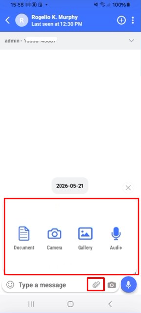 Manage WhatsApp attachment option