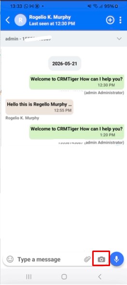 Manage WhatsApp camera option
