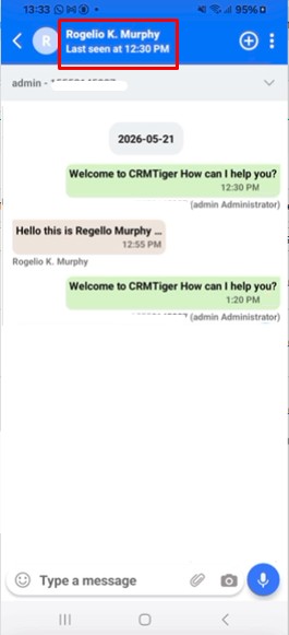 Manage WhatsApp record details view