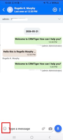Manage WhatsApp emoji option