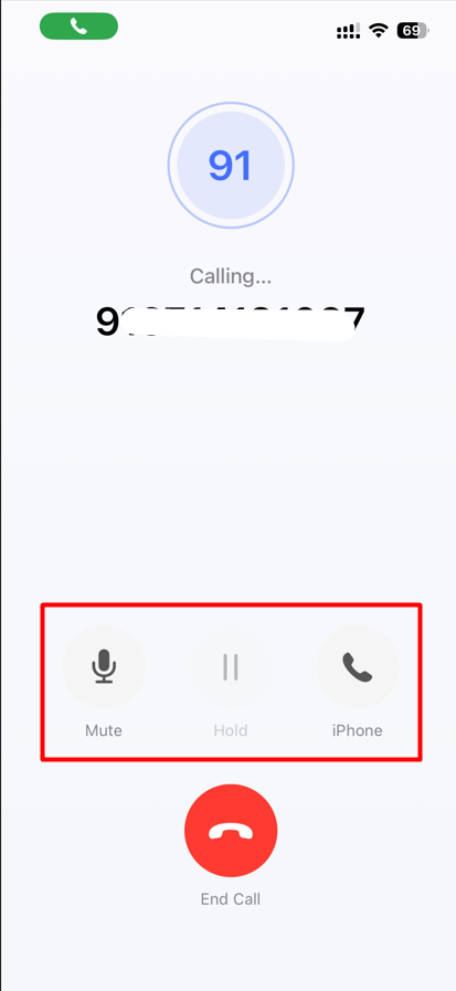 CRM Phone call controls
