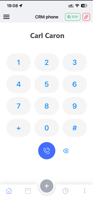 CRM Phone contact dialer