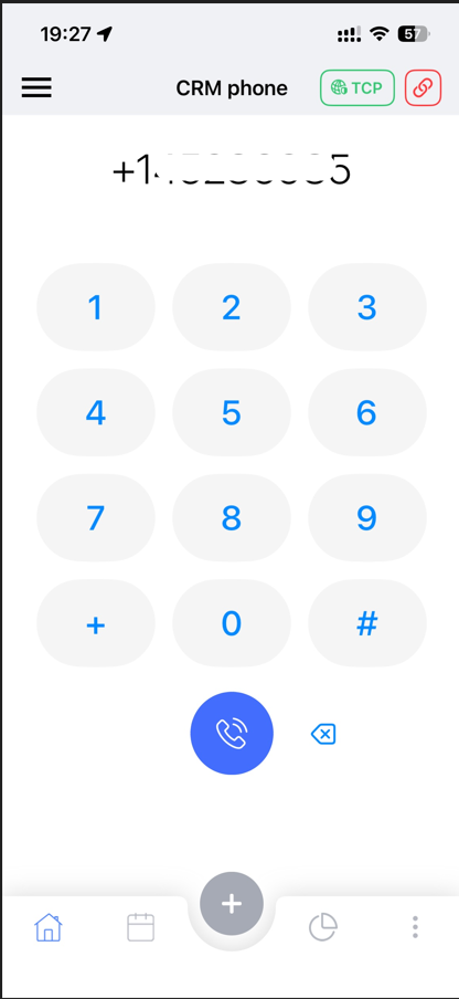 Make call from CRM Phone