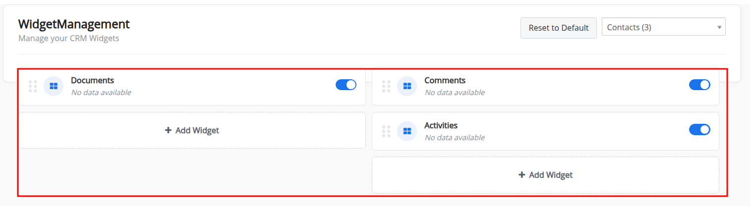 Restore default configuration