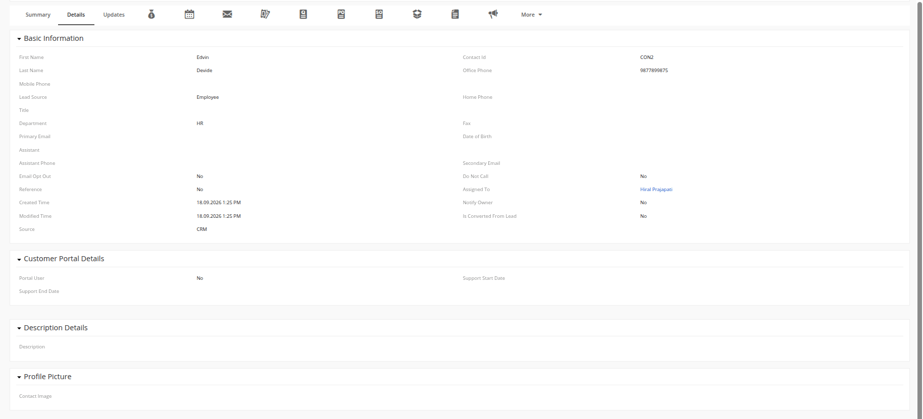Power Layout rules applied to Detail View